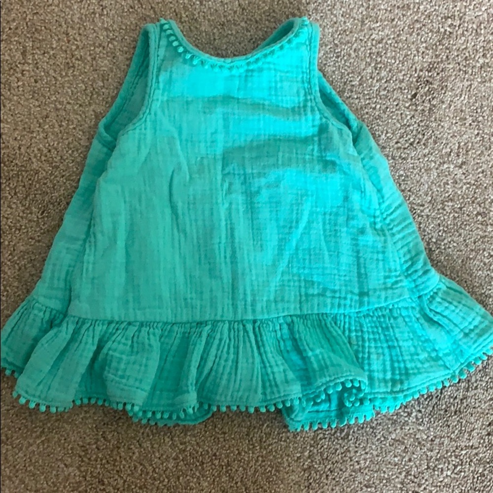 Cat and Jack mint green summer top w/ ruffles